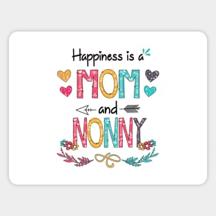 Happiness Is A Mom And Nonny Wildflower Happy Mother's Day Magnet